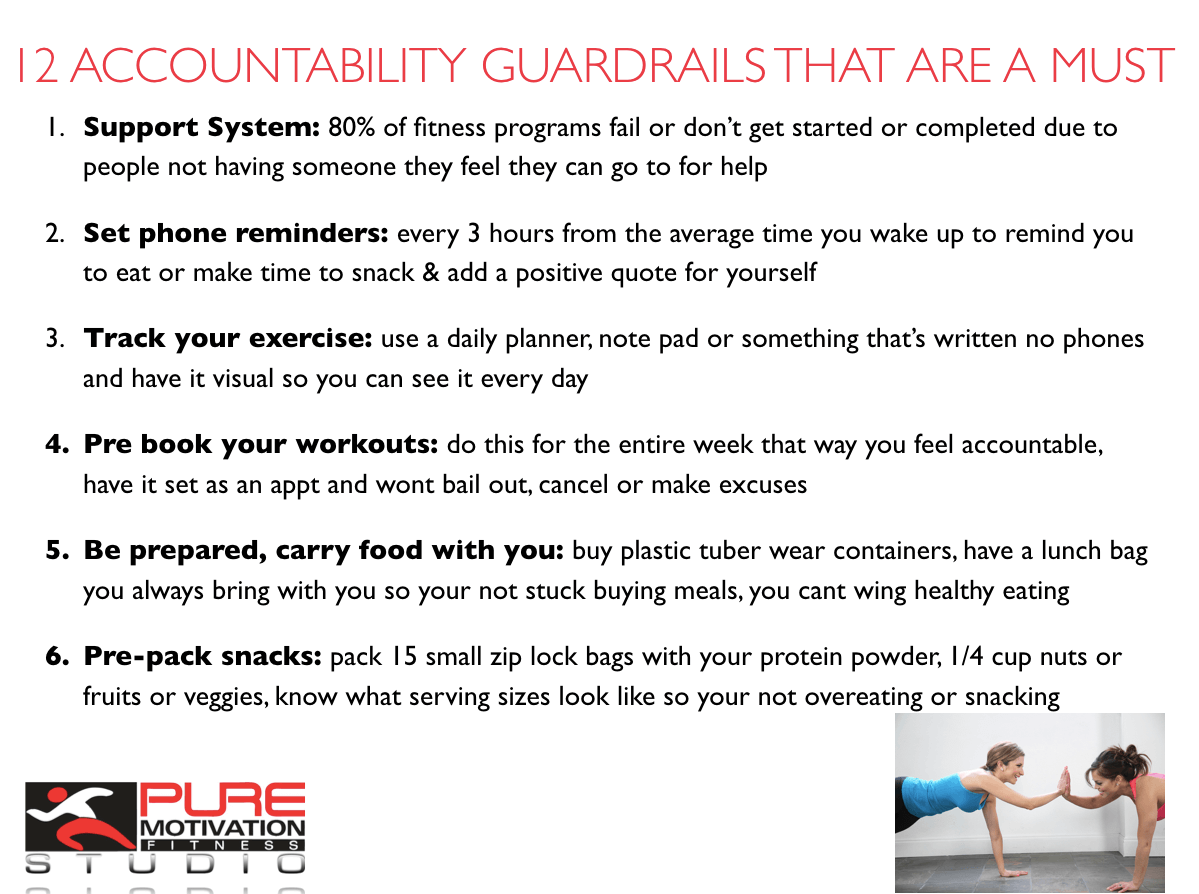 How To Set Up Fitness Guardrails – Pure Motivation Fitness 2 12 Accountability Guardrails That Are A Must